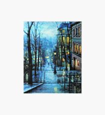 Montmartre, Paris France, at Night Art Board