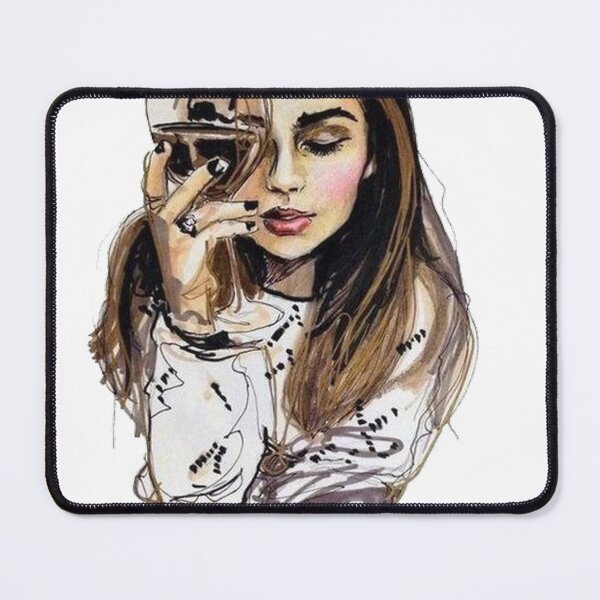 Item preview, girl, girl with a glass, wineglass designed and sold by Viktoriia Trubiichuk.
