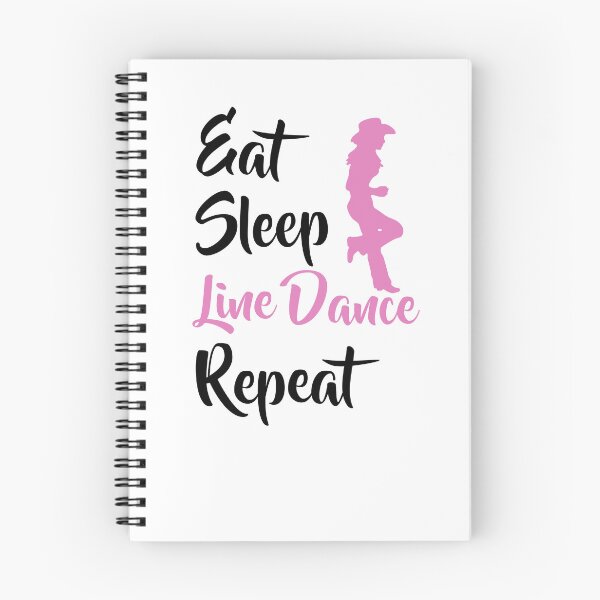Item preview, Eat Sleep Line Dance Repeat Line Dancing Line Dancer Cowgirl designed and sold by theshirtinator.