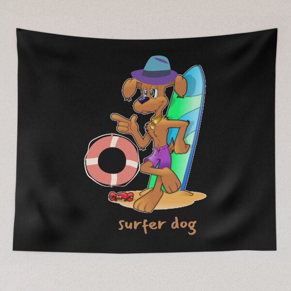 Item preview, perro surfista clásico designed and sold by bladarpgrine.