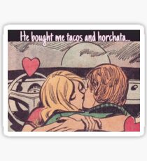 love is tacos and horchata Sticker