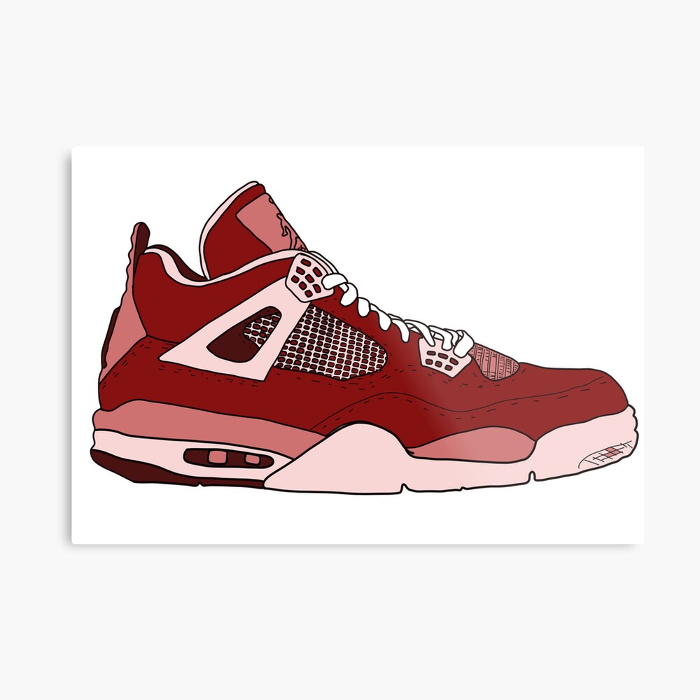 Nike popular Air Jordan 4 Retro Blue Red Customs