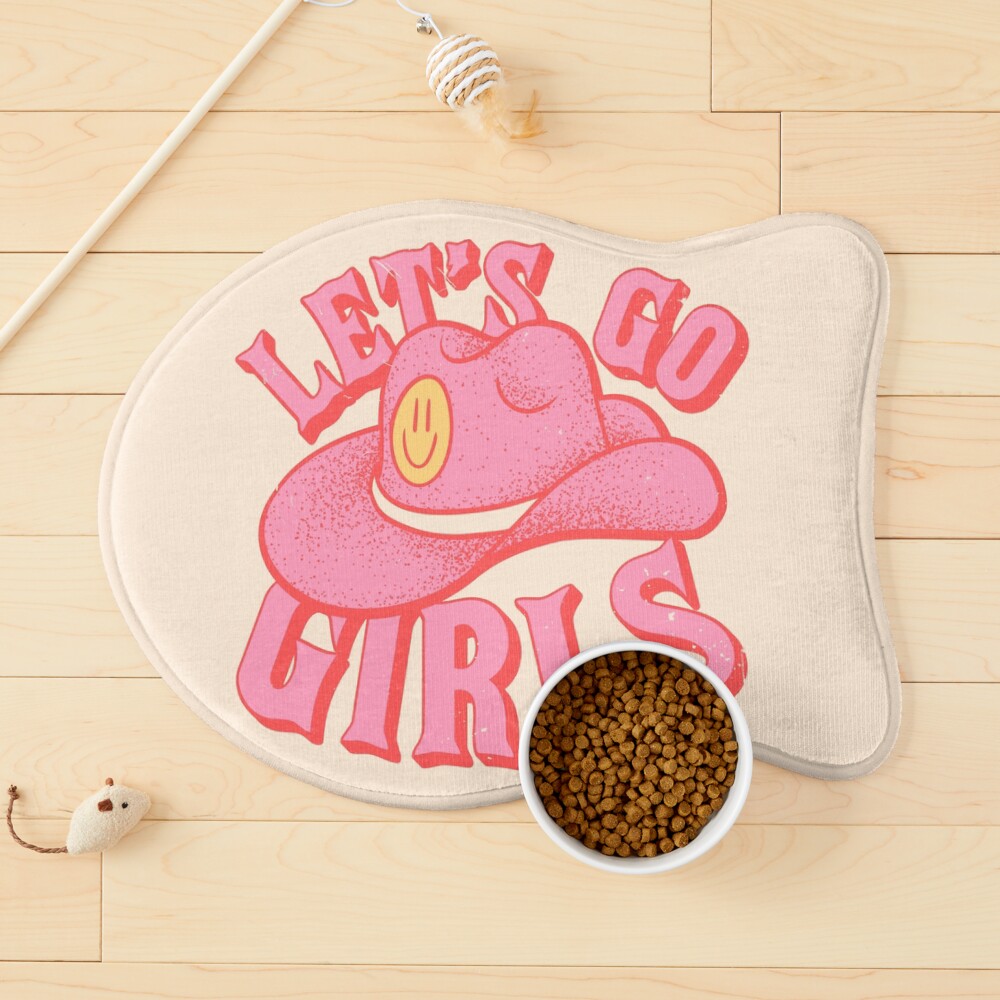 Let&#39;s Go Girls, Pink Cowboy Cowgirl Rodeo Hat Preppy Aesthetic  Bachelorette Party, HOWDY Y&amp;amp;#39;ALL, White Background Pet  Blanket for Sale by PEARROT