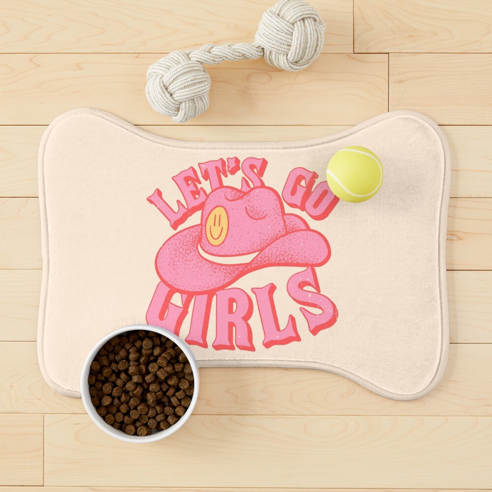 Let&#39;s Go Girls, Pink Cowboy Cowgirl Rodeo Hat Preppy Aesthetic  Bachelorette Party, HOWDY Y&amp;amp;#39;ALL, White Background Pet  Blanket for Sale by PEARROT