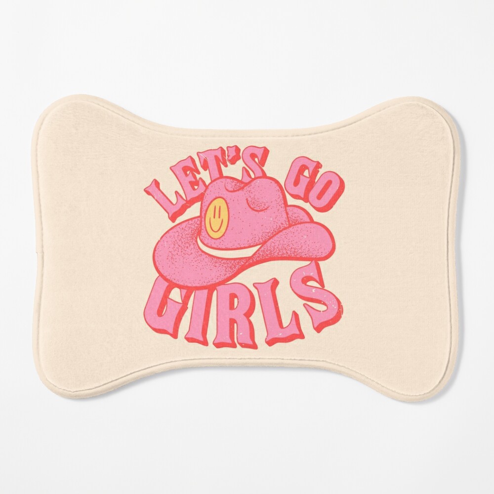 Let&#39;s Go Girls, Pink Cowboy Cowgirl Rodeo Hat Preppy Aesthetic  Bachelorette Party, HOWDY Y&amp;amp;#39;ALL, White Background Magnet  for Sale by PEARROT