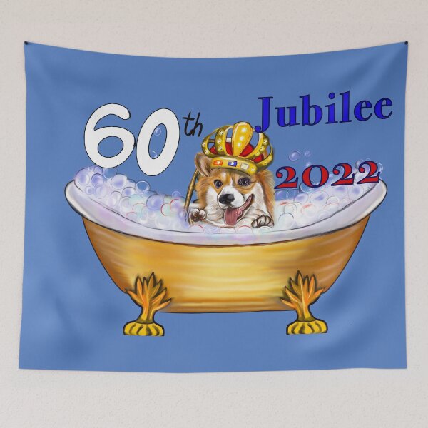 Item preview, Copy of Corgi dog spa day- corgi puppy in luxurious bubble bath. Cute puppy love ! designed and sold by Artonmytee.