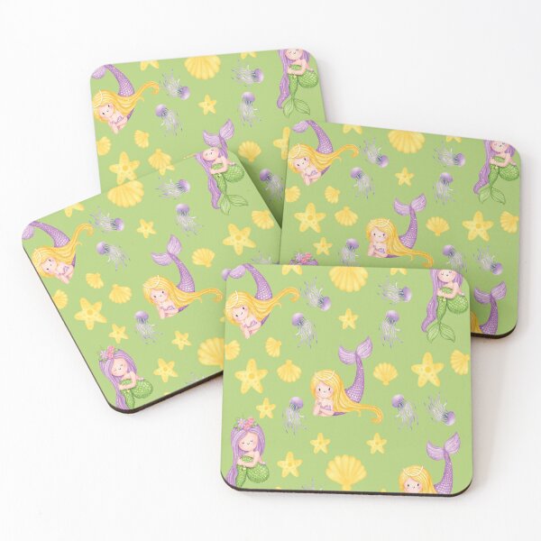 Item preview, green Cute and Elegant  Mermaid pattern Scales A-Line Dress gift for cute daughter gift for niece  designed and sold by GhostAmine.