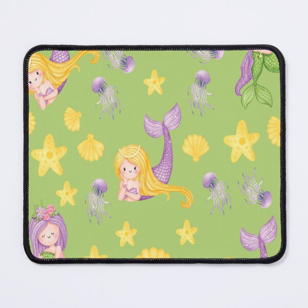 Item preview, green Cute and Elegant  Mermaid pattern Scales A-Line Dress gift for cute daughter gift for niece  designed and sold by GhostAmine.