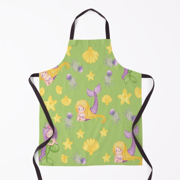 Item preview, green Cute and Elegant Mermaid pattern Scales A-Line Dress gift for cute daughter gift for niece designed and sold by GhostAmine.