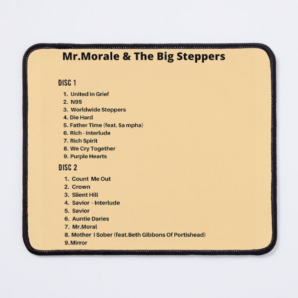 Item preview, Mr. Morale & The Big Steppers Tracklist designed and sold by Avy The Creator.