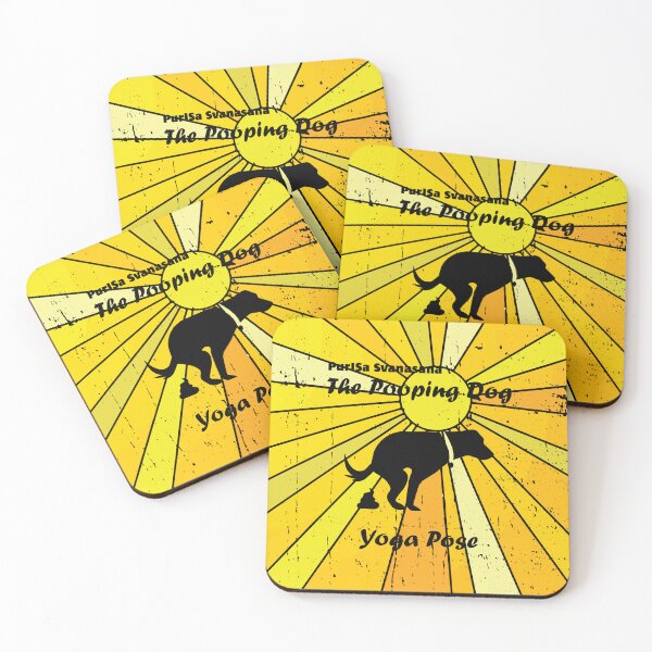 Item preview, The Pooping Dog Yoga Pose Prayer to the Sun Every Morning Zen Master designed and sold by Cavemen.
