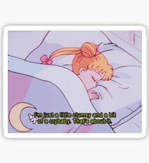 clumsy and crybaby serena Sticker
