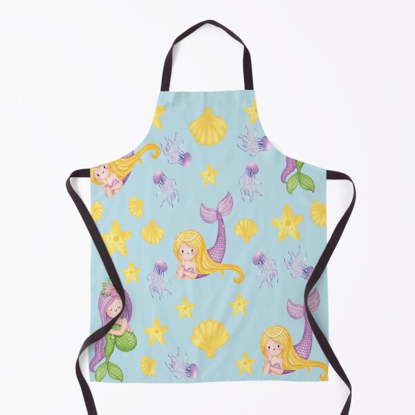 Item preview, Light Blue Cute and Elegant Mermaid pattern Scales A-Line Dress gift for cute daughter gift for niece designed and sold by GhostAmine.