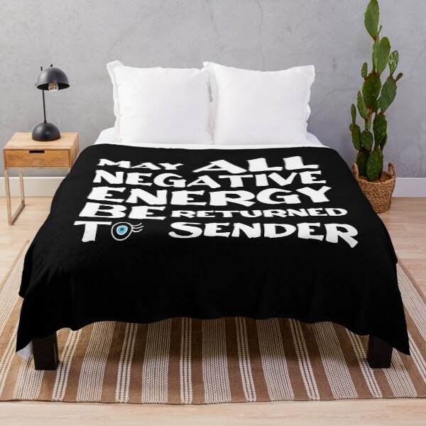 Item preview, Funny Energy Quote, May All Negative Energy be Returned To Sender Design, Negative Energies designed and sold by awesomedraw.