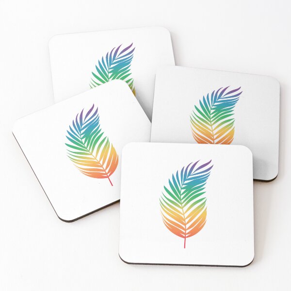 Item preview, Tropical Palm Leaf  - Rainbow Colors - W02 designed and sold by AlfabetDesign.