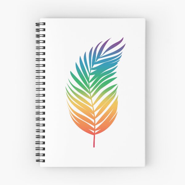 Item preview, Tropical Palm Leaf  - Rainbow Colors - W02 designed and sold by AlfabetDesign.