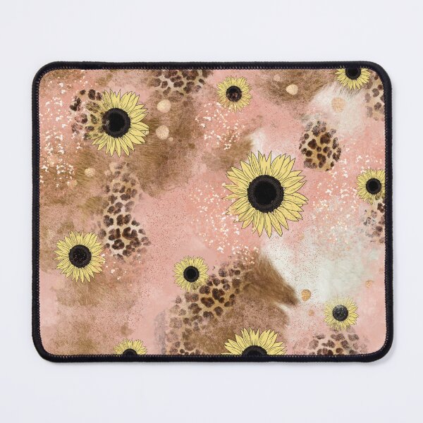 Item preview, Pink sunflower cowhide  designed and sold by SaintsPlace.
