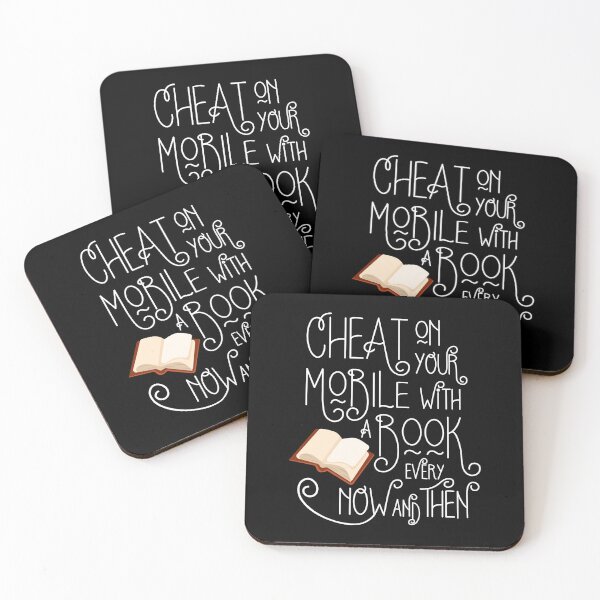 Item preview, Cheat on your Mobile - Funny Book Lovers and Bookworm Design designed and sold by emmjott.