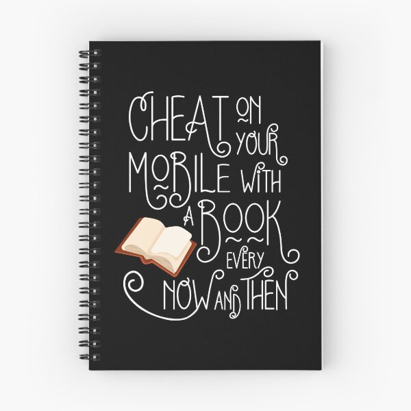 Item preview, Cheat on your Mobile - Funny Book Lovers and Bookworm Design designed and sold by emmjott.