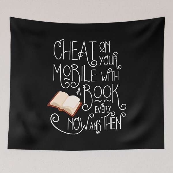 Item preview, Cheat on your Mobile - Funny Book Lovers and Bookworm Design designed and sold by emmjott.