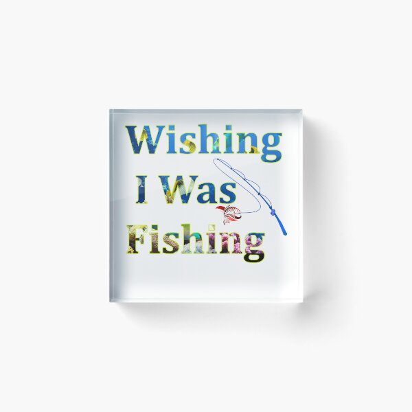 Item preview, Wishing I was Fishing Stickers  designed and sold by zakahero.
