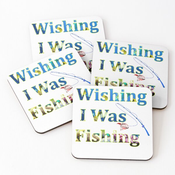 Item preview, Wishing I was Fishing Stickers  designed and sold by zakahero.