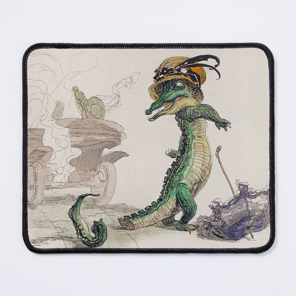 Item preview,  The Alligator loses its tail by Heinrich Kley - Vintage Art designed and sold by RickE.