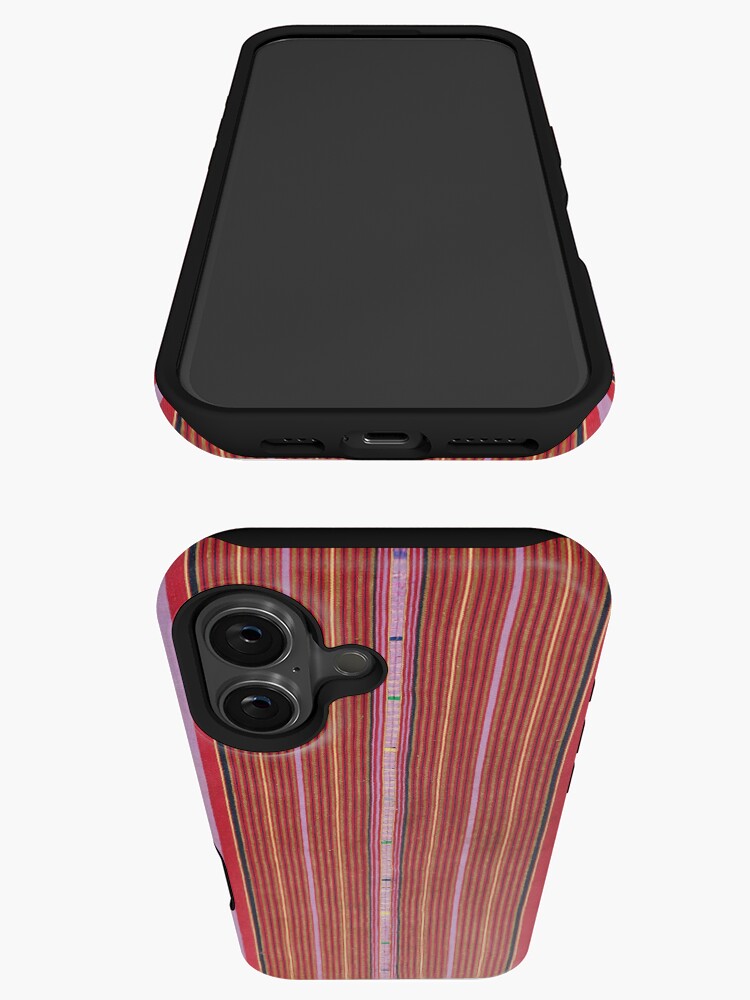 Thumbnail 3 of 4, iPhone Case, Vintage Guatemalan Colorful Striped Textile designed and sold by fineearth.