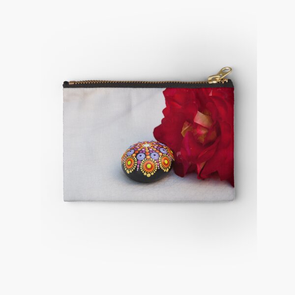 Item preview, Mandala painted stone. In a rose 2 designed and sold by mandalaole.