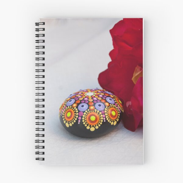 Item preview, Mandala painted stone. In a rose 2 designed and sold by mandalaole.