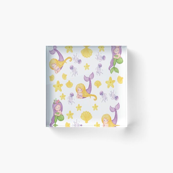 Item preview, Classy White Cute and Elegant  Mermaid pattern Scales A-Line Dress gift for cute daughter gift for niece  designed and sold by GhostAmine.