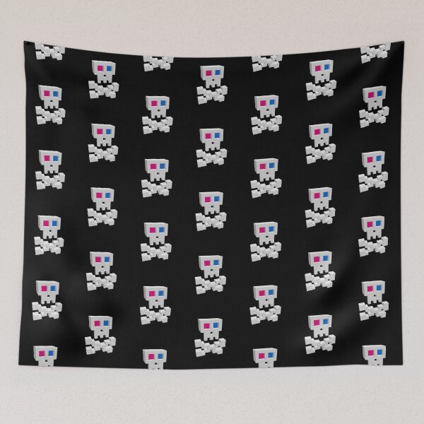 Item preview, 8 bit pixel Pirate flag skull and bones designed and sold by ShineEyePirate.