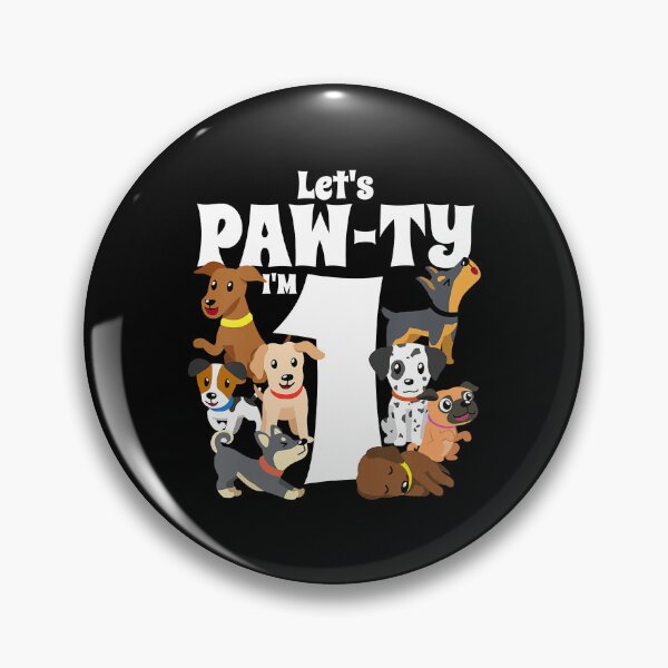 Item preview, Kids 1 Year Old Dog Birthday Pawty Puppy Dogs 1st Party Gift designed and sold by PameGraha.