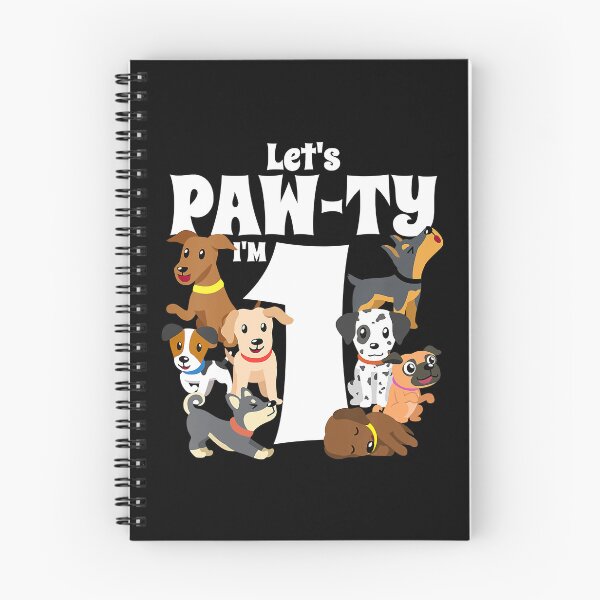 Item preview, Kids 1 Year Old Dog Birthday Pawty Puppy Dogs 1st Party Gift designed and sold by PameGraha.