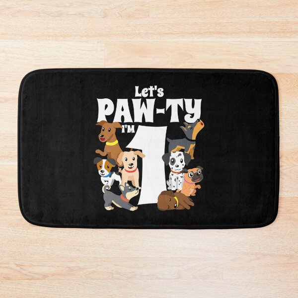 Item preview, Kids 1 Year Old Dog Birthday Pawty Puppy Dogs 1st Party Gift designed and sold by PameGraha.