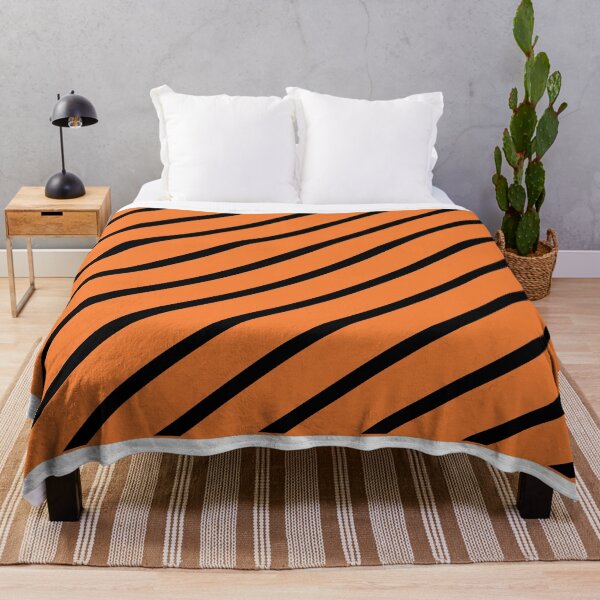 Item preview, Orange and Black Stripes designed and sold by Karen Thomson.
