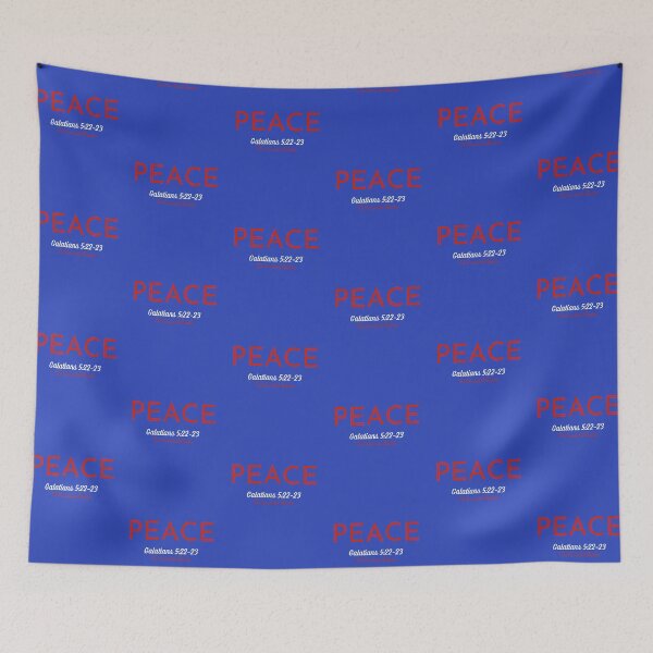 Item preview, The Fruit of The Spirit Peace - Blue and Red designed and sold by TheReporter1.