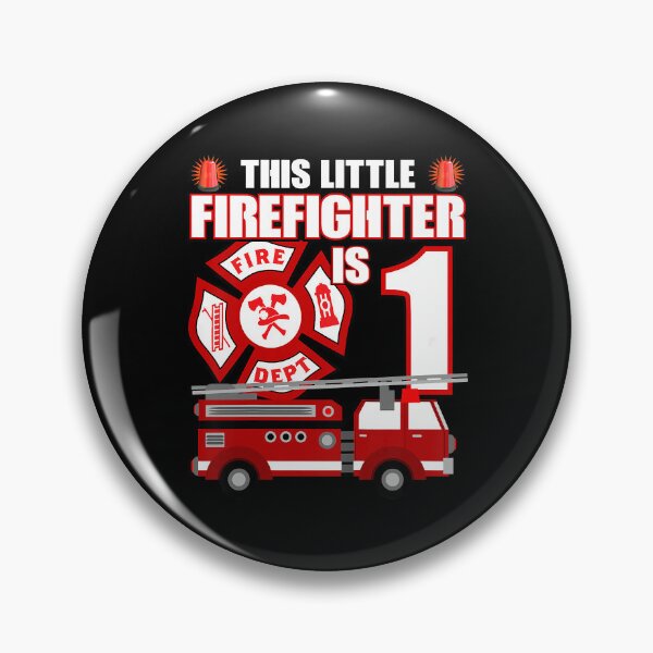 Item preview, Kids 1 Year Old Firefighter Birthday Party Fire Truck 1st Gift designed and sold by PameGraha.