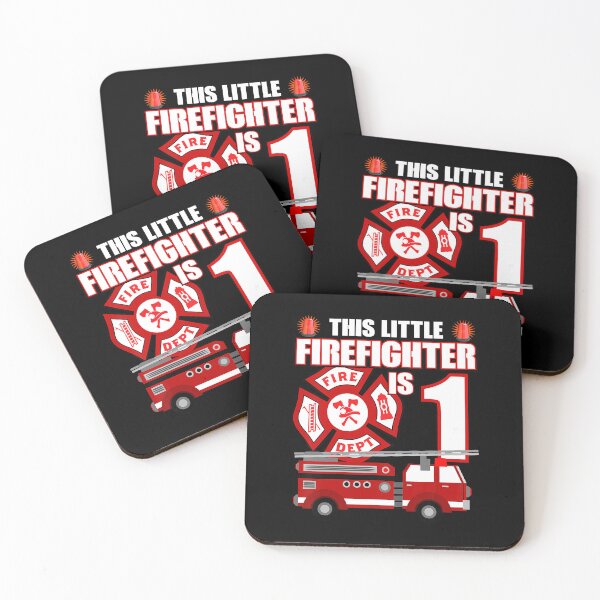 Item preview, Kids 1 Year Old Firefighter Birthday Party Fire Truck 1st Gift designed and sold by PameGraha.