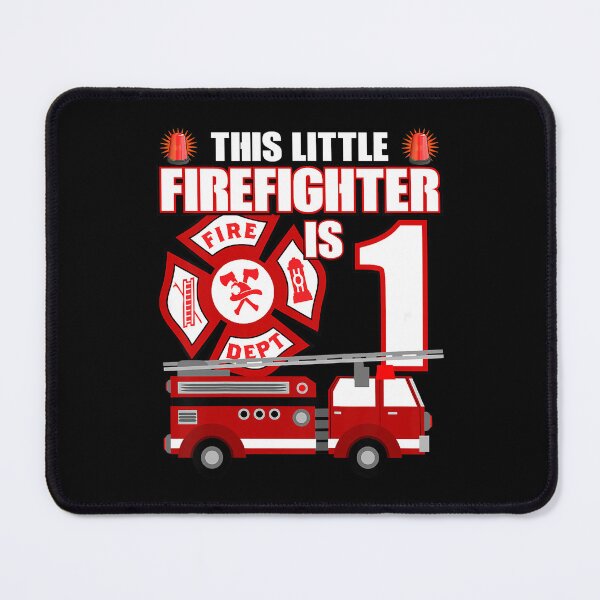Item preview, Kids 1 Year Old Firefighter Birthday Party Fire Truck 1st Gift designed and sold by PameGraha.