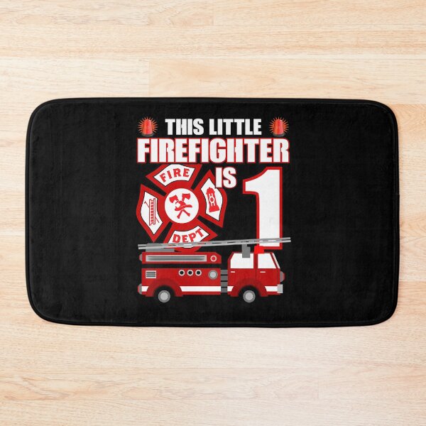 Item preview, Kids 1 Year Old Firefighter Birthday Party Fire Truck 1st Gift designed and sold by PameGraha.