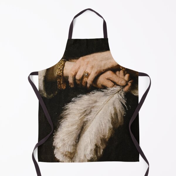 Item preview, Portrait of a Lady with an Ostrich-Feather Fan by Rembrandt van Rijn designed and sold by apopofbeauty.