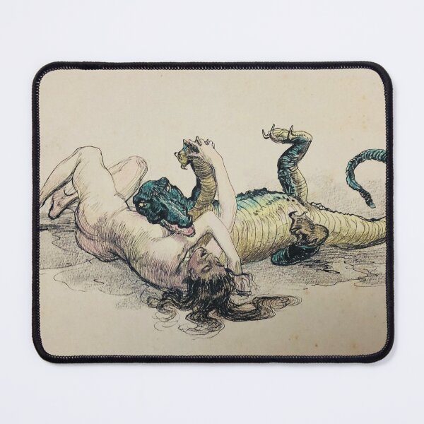 Item preview, Alligator Wrestling by Heinrich Kley - Vintage Art  designed and sold by RickE.