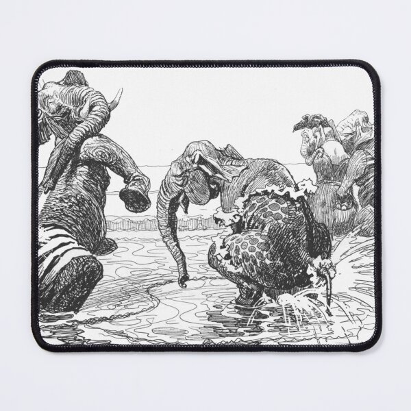 Item preview, Elephants day at the Beach by Heinrich Kley - Vintage Art designed and sold by RickE.