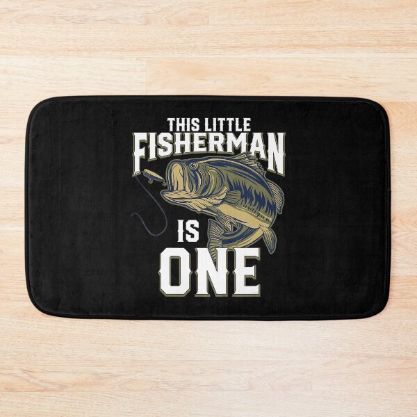Item preview, The Little Fisherman Is One Kids 1 Year Old Fishing Birthday Party Fisherman 1st Birthday Gift designed and sold by PameGraha.