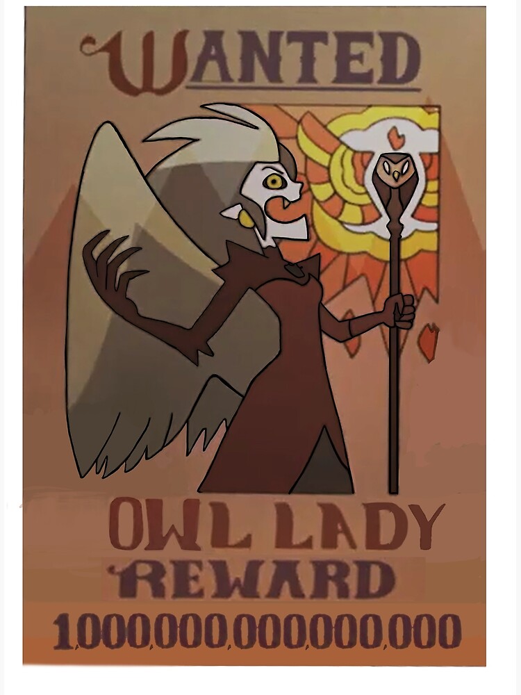 The Owl House Harpy Eda Wanted Poster! Premium Matte Vertical Poster ...