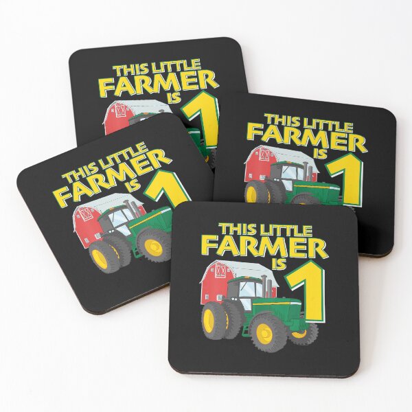 Item preview, This Little Farmer Is One Kids 1 Year Old Green Farm Tractor Birthday Party Farmer 1st Birthday Gift designed and sold by PameGraha.