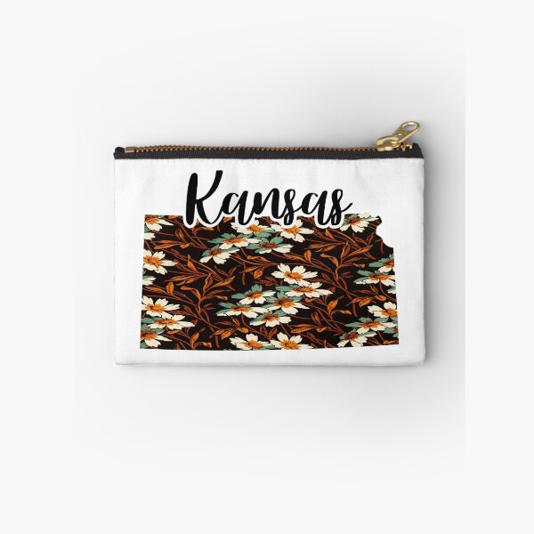 Item preview, Floral Map of USA States Kansas - Map of Kansas designed and sold by AmethystMurad.