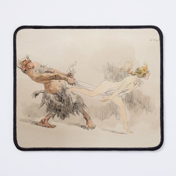 Item preview, the Nymph and the Old Faun by Heinrich Kley - Vintage Art designed and sold by RickE.