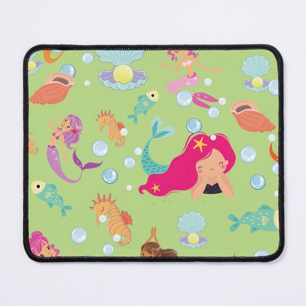 Item preview, Green and Pink  Cute and Elegant  Mermaid pattern Scales A-Line Dress gift for cute daughter gift for niece  designed and sold by GhostAmine.